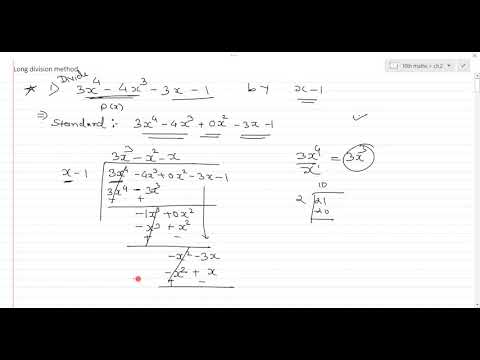 maths | long division method -1 | ncert | class 9 & class 10 | polynomial