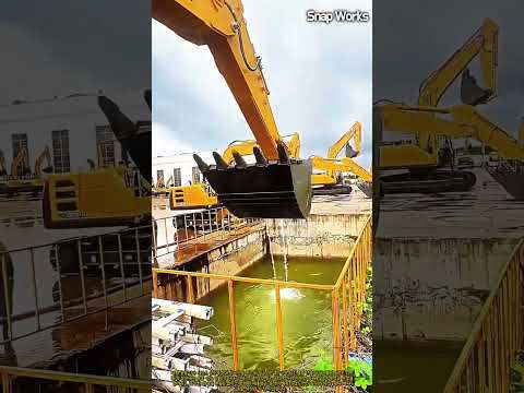대형 굴착기 버킷 침수 방수 및 유압 인양력 실증 시험 #worker #process #engineering #construction #qualitycontrol