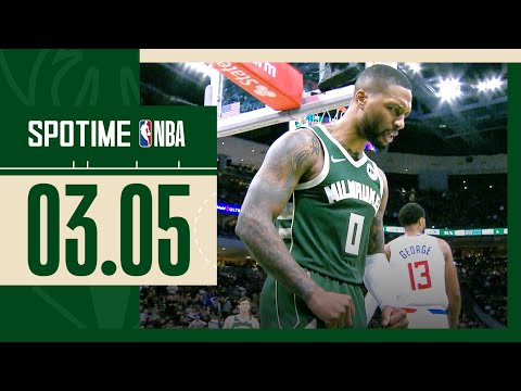 [SPOTIME NBA] 사슴뿔의 릴라드 LA 클리퍼스 vs 밀워키 & TOP7 (03.05)