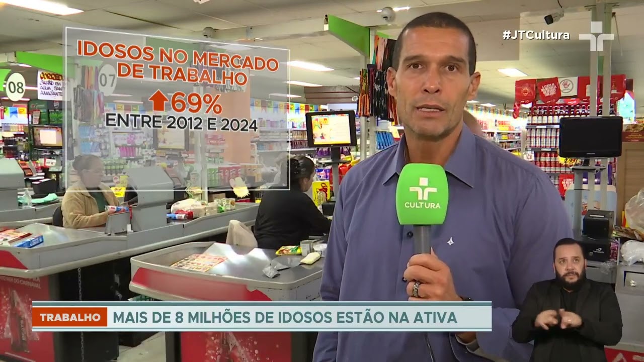 Idosos representam o segundo maior grupo da força de trabalho no país