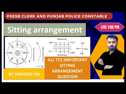 Punjab Police Constable Reasoning Setting arrangement  with tricks||PART-2 || by SHAHZAD SIR