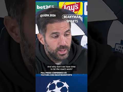 “YOU CAN’T CHANGE THE <strong>WORLD</strong> IN TWO WEEKS!” 👀 Cesc Fabregas on giving football managers <strong>time</strong>