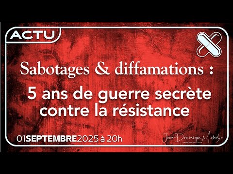 Sabotages et diffamations : 5 ans de guerre secrète contre la "résistance"