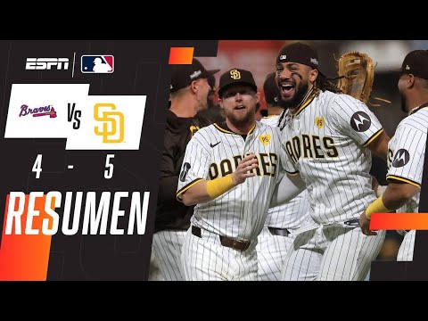 Resumen I Braves 2-1 Padres I MLB I  Los Padres barren a los Braves y avanzan a la Ronda Divisional