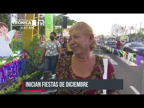 Managua se llena de alegría, luz y color con altares en Avenida Bolívar - Nicaragua