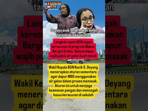 BGN Wajibkan Dapur Sekolah Pakai Air Galon#bgn #makanbergizigratis #kesehatan