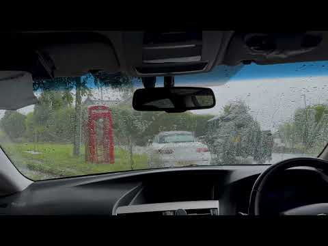 Rain and Thunder on Cozy Car  | Help Study, PTSD, Insomnia &amp; Tinnitus