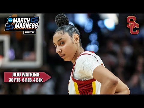 JuJu Watkins leads USC to first Elite 8 in 30 YEARS | ESPN College Basketball video clip