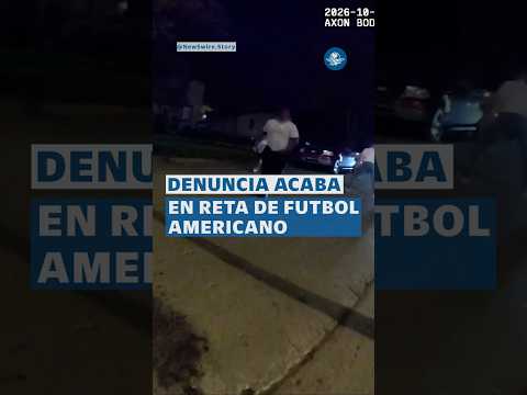 Policías de Dakota atienden queja por ruido y terminan jugando futbol americano con niños #Short