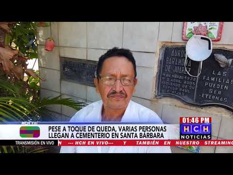 Poca afluencia de personas en cementerio de Santa Bárbara, en el día de las madres