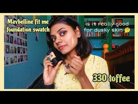 Maybelline fit me foundation shade swatch - 330 toffee ✨