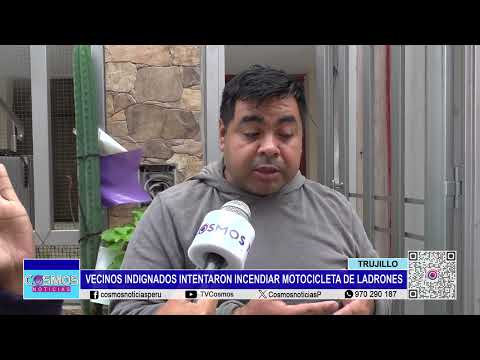 Trujillo: vecinos indignados intentaron incendiar motocicleta de ladrones