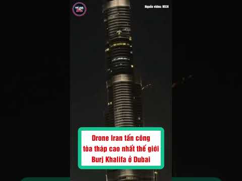 Iran bắn thẳng vào tòa tháp cao nhất thế giới ở Dubai #shorts #iran #breakingnews