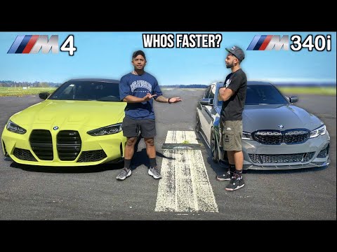 New BMW M4 vs Tuned 2020 BMW M340i! (STREET RACE)