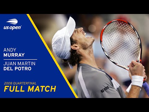 Andy Murray vs Juan Martin del Potro Full Match | 2008 US Open Quarterfinal