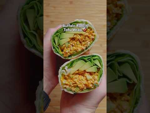 Buffalo Ranch Tofu Wraps - my latest lunch obsession 🌶️