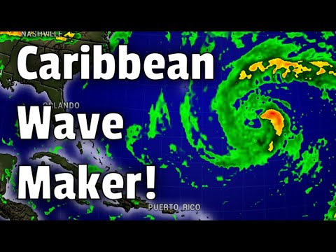 Caribbean Wave Maker with New Storm Forming!