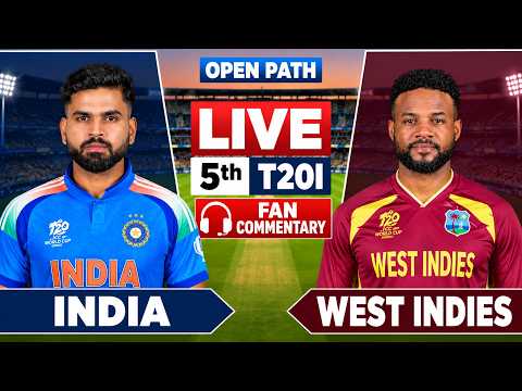 🔴 INDIA vs WESTINDEIS| 5th T20i Match | Score Analysis &amp; Fan Commentary IND vs WI PRIVIEW