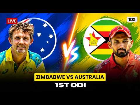 WATCH | Zimbabwe Vs Australia 1st ODI Live | Harare Sports Club LIVE | ZIM Vs AUS LIVE | LIVE