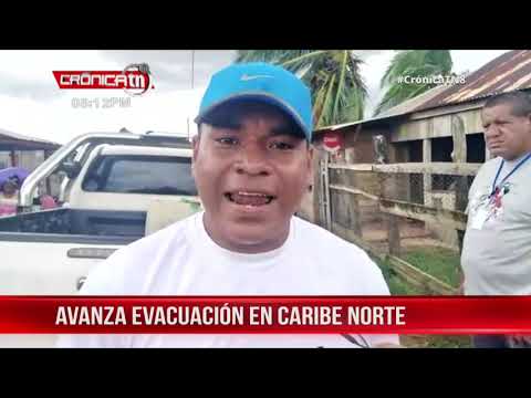 Evacuan comunidades de Bhimona y Gracias a Dios previo a la llegada de Iota – Nicaragua