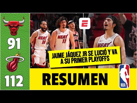 JAIME JÁQUEZ JR. con 21 puntos fue VITAL en victoria del HEAT. Sacó boleto para los PLAYOFFS | NBA