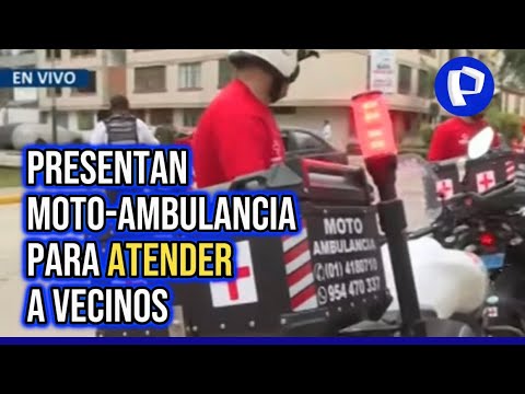 Magdalena: presentan moto-ambulancia para atender emergencias en el distrito