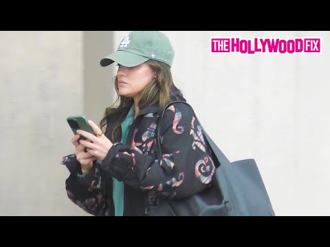 Lucy Hale Steps Out In The Rain To Hit Pilates Class On Melrose Ave. In West Hollywood, CA