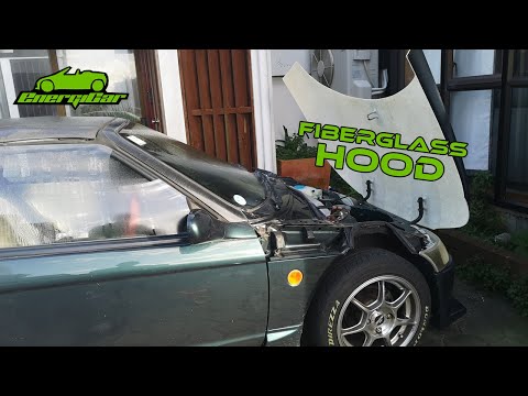 Electric Honda Beat Conversion - Episode 9 - Fiberglass Hood