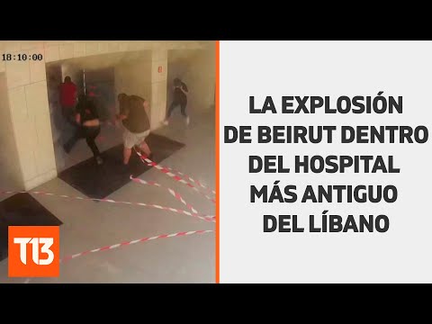 Inédito registro de la explosión en hospital de Beirut
