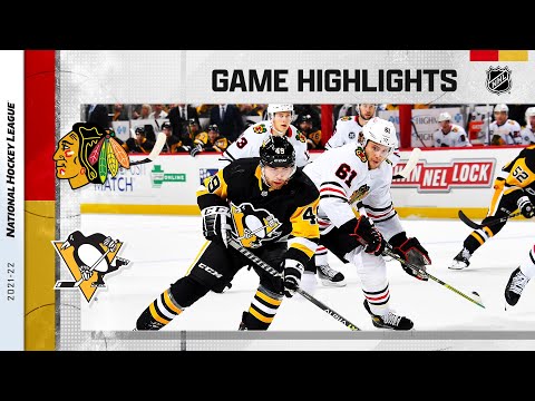 Blackhawks @ Penguins 10/16/21 | NHL Highlights