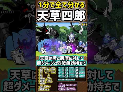 【1分で分かる】 天草四郎  性能＆本能紹介  #にゃんこ大戦争 #戦国武神バサラーズ