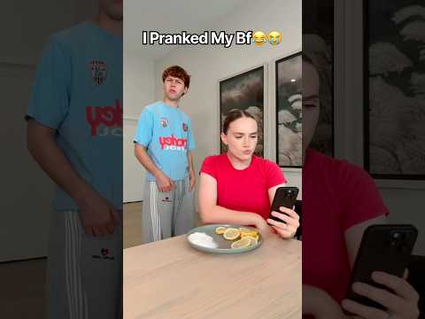 <strong>Lemon</strong> salt prank on my bf😂🍋 #<strong>shorts</strong> #shortvideo #couple #trend #prank