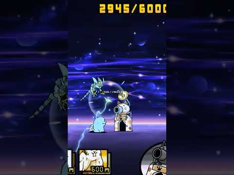 コノ…星ヲ…ケス。ダガ、ソウハサセナイ!! #にゃんこ大戦争 #ゲーム #games #神様#宇宙
