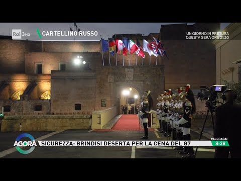 Sicurezza e proteste: Brindisi deserta per la cena del G7 -  Agorà 14/06/2024