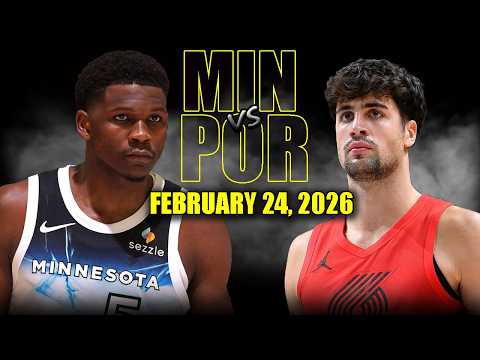 Minnesota Timberwolves vs Portland Trail Blazers Full Game Highlights – February 24 2026 |NBA Season