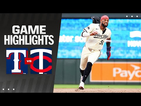 Rangers vs. Twins Game Highlights (5/24/24) | MLB Highlights