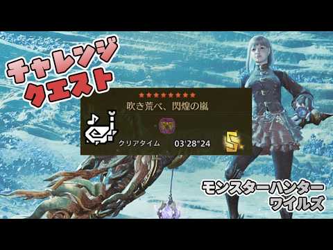 【狩猟笛】歴戦王レ・ダウ討伐 狩猟笛ソロ 3'28"24 猫火事場【モンハンワイルズ】