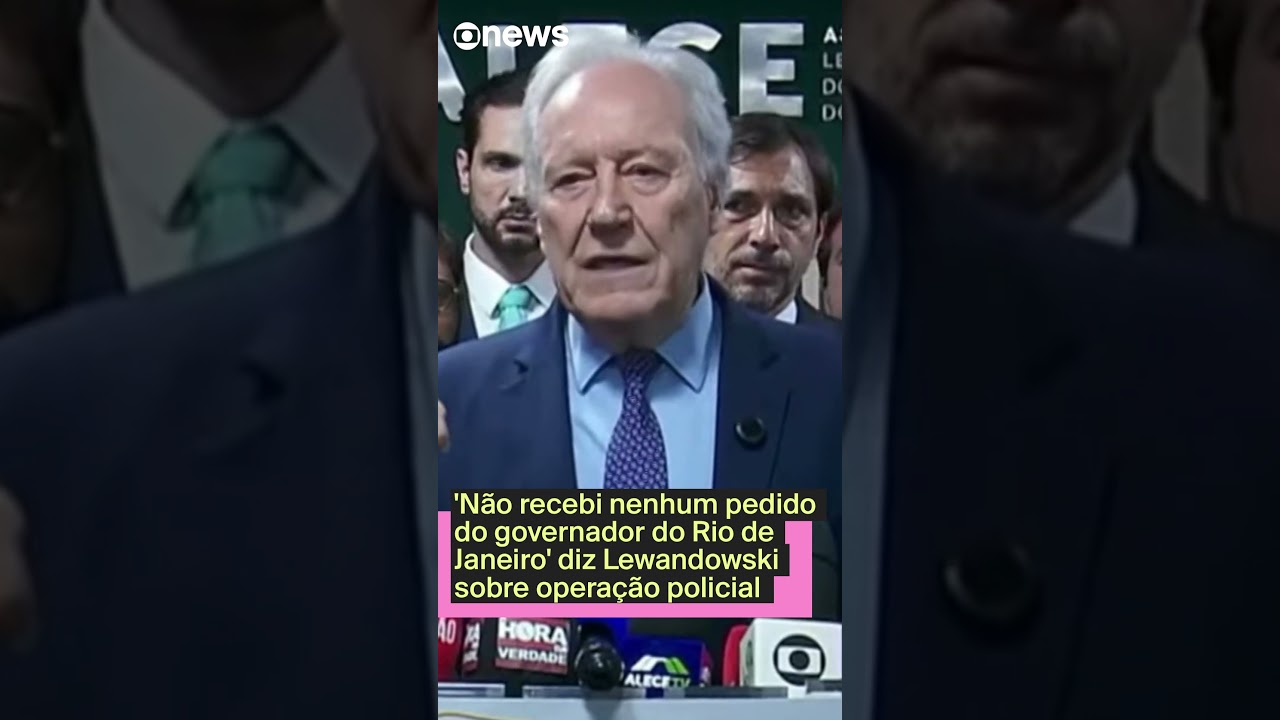 ‘Não recebi nenhum pedido do governador do Rio de Janeiro’ diz Lewandowski sobre operação policial
