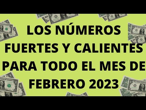 Los NÚMEROS que más SALEN en FEBRERO 2023