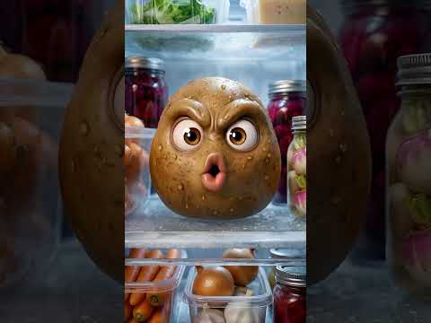 الخضار اللي تفتح التلاجة تلاقيه بيزعقلك  #egyptoon #comedy #funny #animation