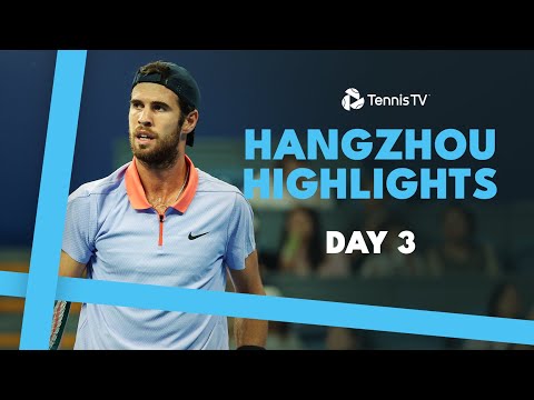 Khachanov Takes On Bu; Nakashima vs Wong; Shevchenko vs Kukushkin | Hangzhou 2024 Highlights Day 3