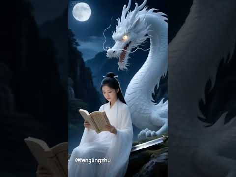 龙眸代曦月,仙光照胆肝。丨#中国神话 #山海经 #山海经神兽 #龙 #中国龙 #仙侠 #神兽 #Loong #Chinese Dragon #Shorts