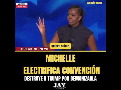 Michelle electrifica convención