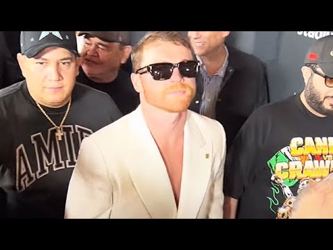 Canelo STRUTS Down Red Carpet LIKE A BOSS for Crawford Fight Week | El Rey ARRIVES in Vegas