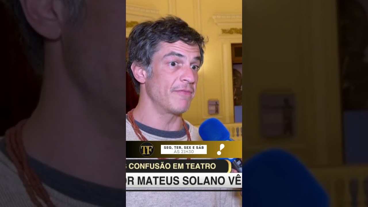 Mateus Solano critica dependência do celular ao falar de polêmica em teatro