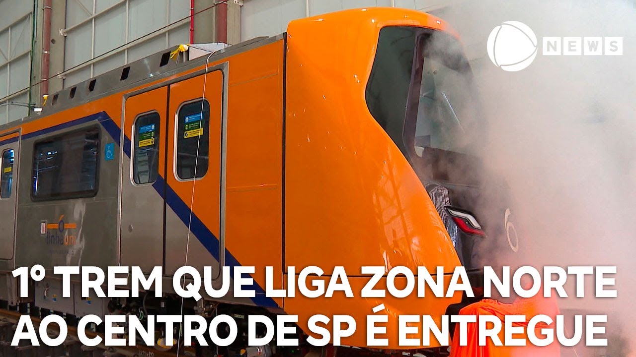 Primeiro trem que liga zona norte ao centro de São Paulo é entregue