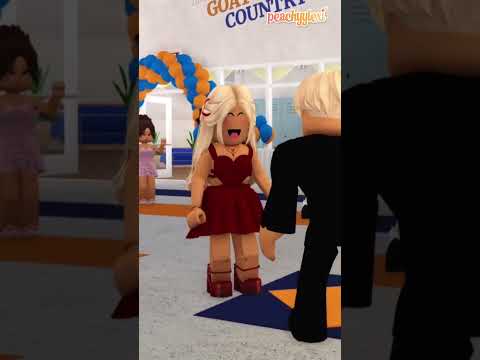 SCHOOL VALENTINES DAY DANCE DATE CRUSH! #shorts #roblox #roleplay #bloxburg #love #valentinesday