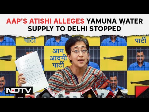 Aam Aadmi Party On Delhi Water Supply | AAP's Atishi Alleges Yamuna Water Supply to Delhi Stopped