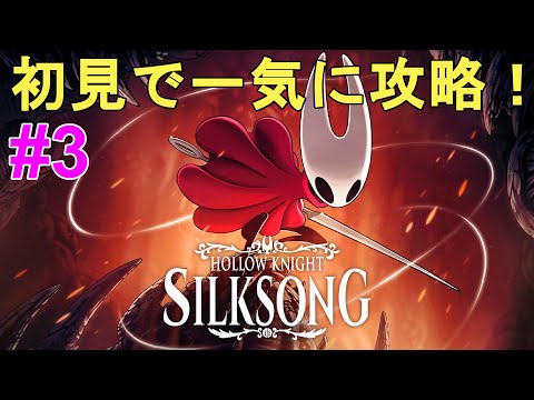 【Hollow Knight Silksong】全クリ目指して初見で一気に攻略Part3！やり込む！【ホロウナイト シルクソング/メトロイドヴァニア/2Dアクションアドベンチャー/神ゲー】