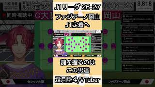 【ファジアーノ岡山】J1定着に向けての鍵となる男達【霜月陸斗/吉本興業】#shorts